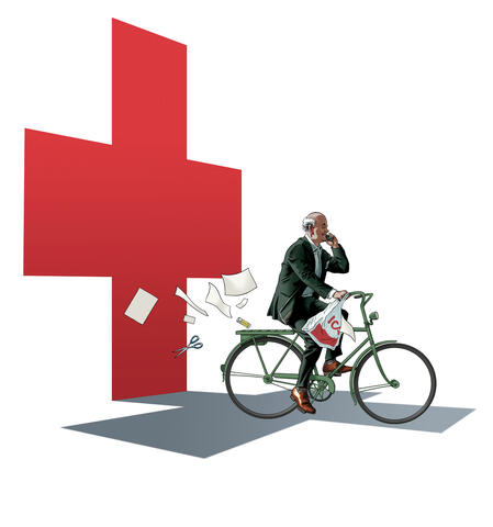 Editorial illustration for "Fokus" magazine