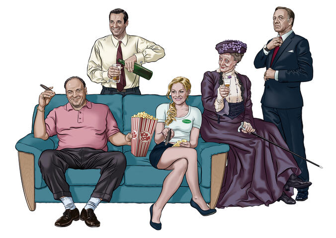 Editorial illustration for "Tele2 Hus" magazine, Tele2