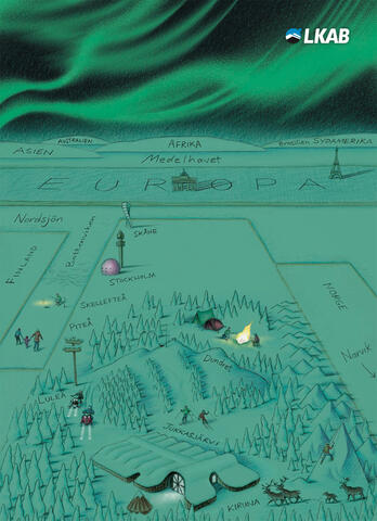 Back cover illustration, "Kultje" issue #1 for LKAB