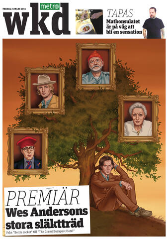 Cover illustration for "WKD", the Metro weekend supplement