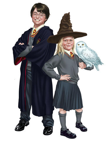 Harry Potter & friend, private commission