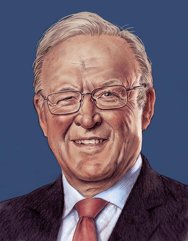 Portrait of Göran Persson, Prime Minister of Sweden 1996-2006, for LKAB