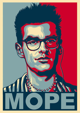 "Mope", Morrissey poster design