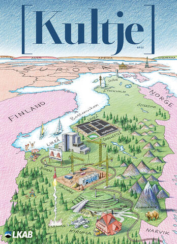 Front cover illustration, "Kultje" issue #2 for LKAB