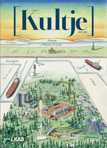 Front cover illustration, "Kultje" issue #1 for LKAB
